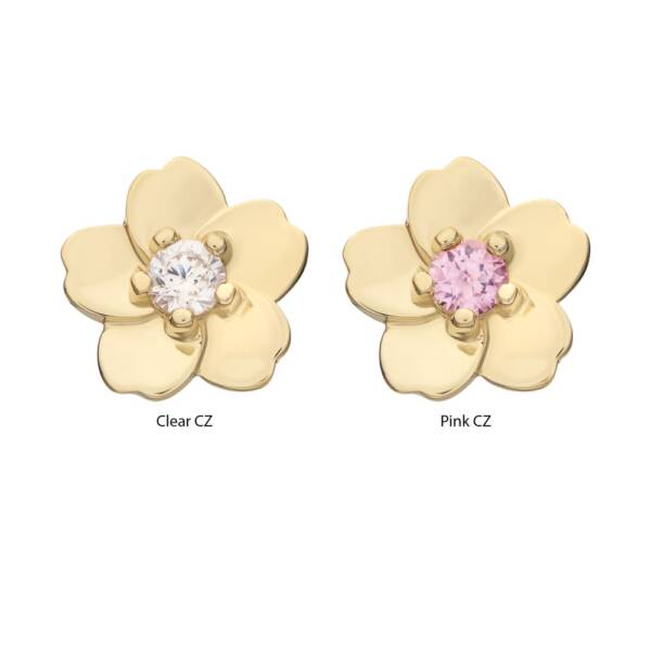 14K Gold Cherry Blossom Top (more colors) Mix Match